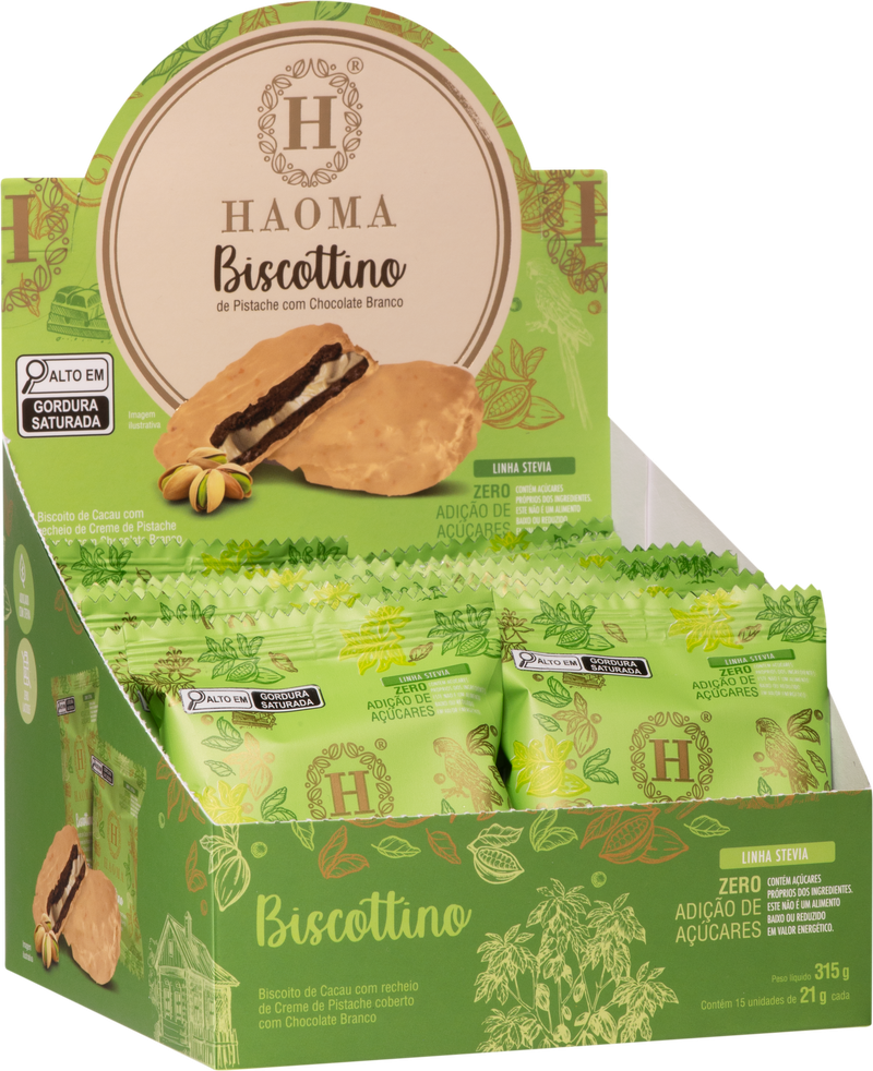 Biscottino Pistachio White — Box of 15